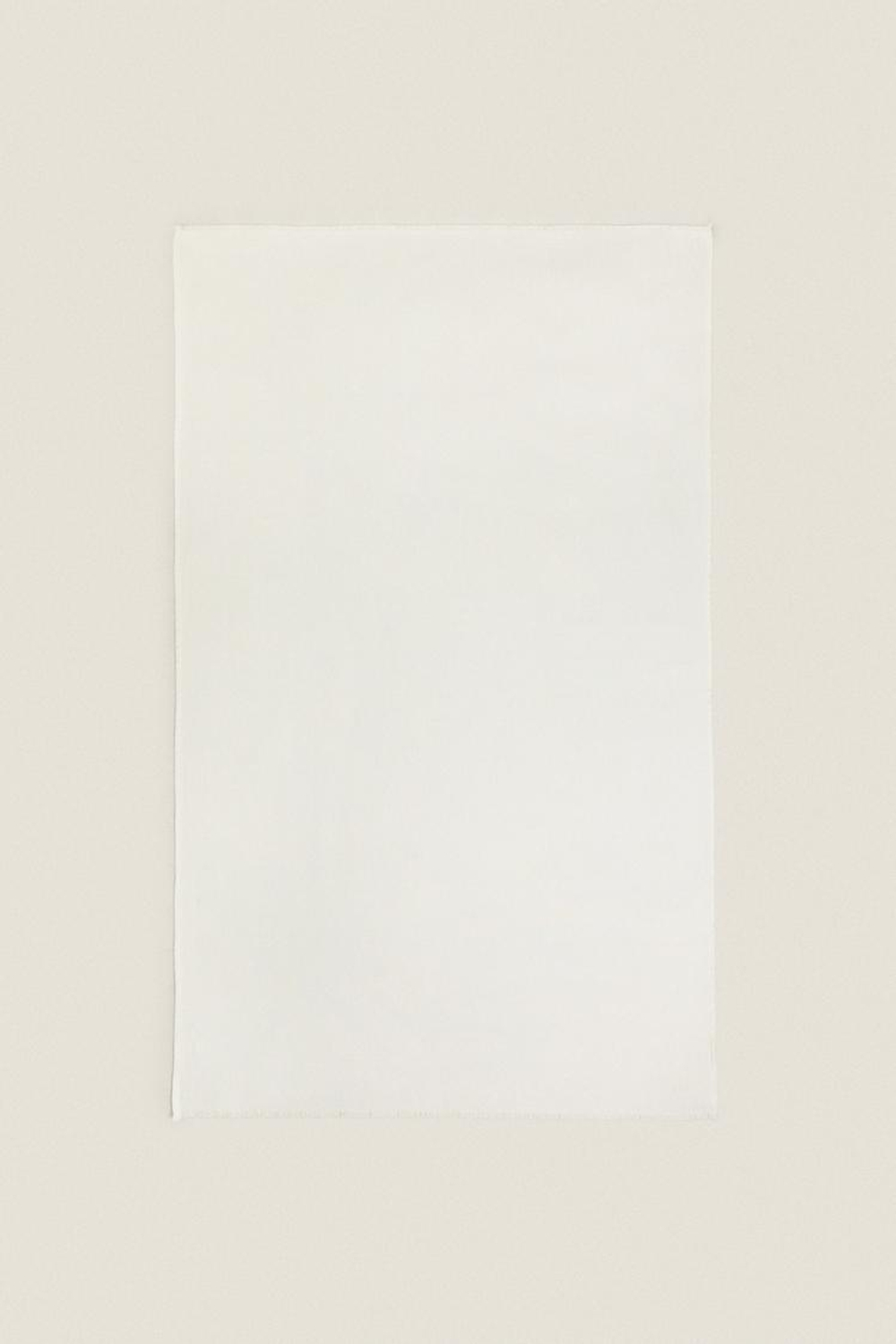 ZARA HOME ОДНОТОННЫЙ ПЛЕД, ЭКРЮ