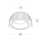 Светильник встраиваемый LED 7W 4000K