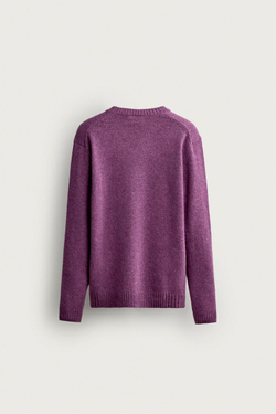 ZARA СВИТЕР ИЗ СМЕСОВОЙ ШЕРСТИ, РОЗОВЫЙ/ЛИЛОВЫЙ