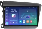 Магнитола для Honda Civic 9 седан 2012 левый руль - Parafar PF132RN2K на Android 13, Быстрая, QLED+2K, CarPlay, 4G SIM-слот