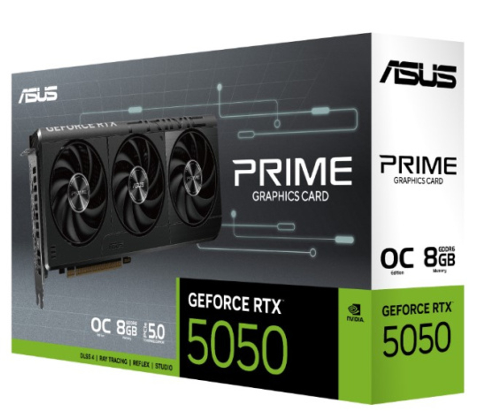 Видеокарта ASUS GeForce RTX 5050 PRIME OC (PRIME-RTX5050-O8G)