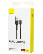 Usb Кабель-зарядка Lightтing Baseus Cafule 1.5A 2м (CALKLF-CG1) черный