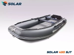 Лодка надувная моторная solar-430 super jet tunnel
