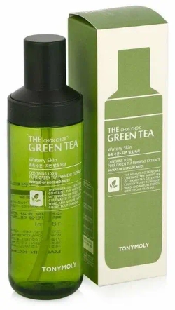 TONYMOLY Увлажняющий тоник для лица с экстрактом зеленого чая THE CHOK CHOK GREEN TEA Watery Skin 180 мл