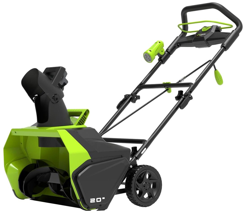 Снегоуборщик GREENWORKS GD40SB 40В,51см,б/щ,1хАКБ 4Ач и ЗУ (2600607)