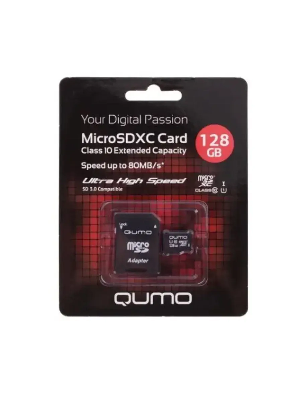 Карта памяти QM128GMICSDXC10U1 microSDXC 128 ГБ
