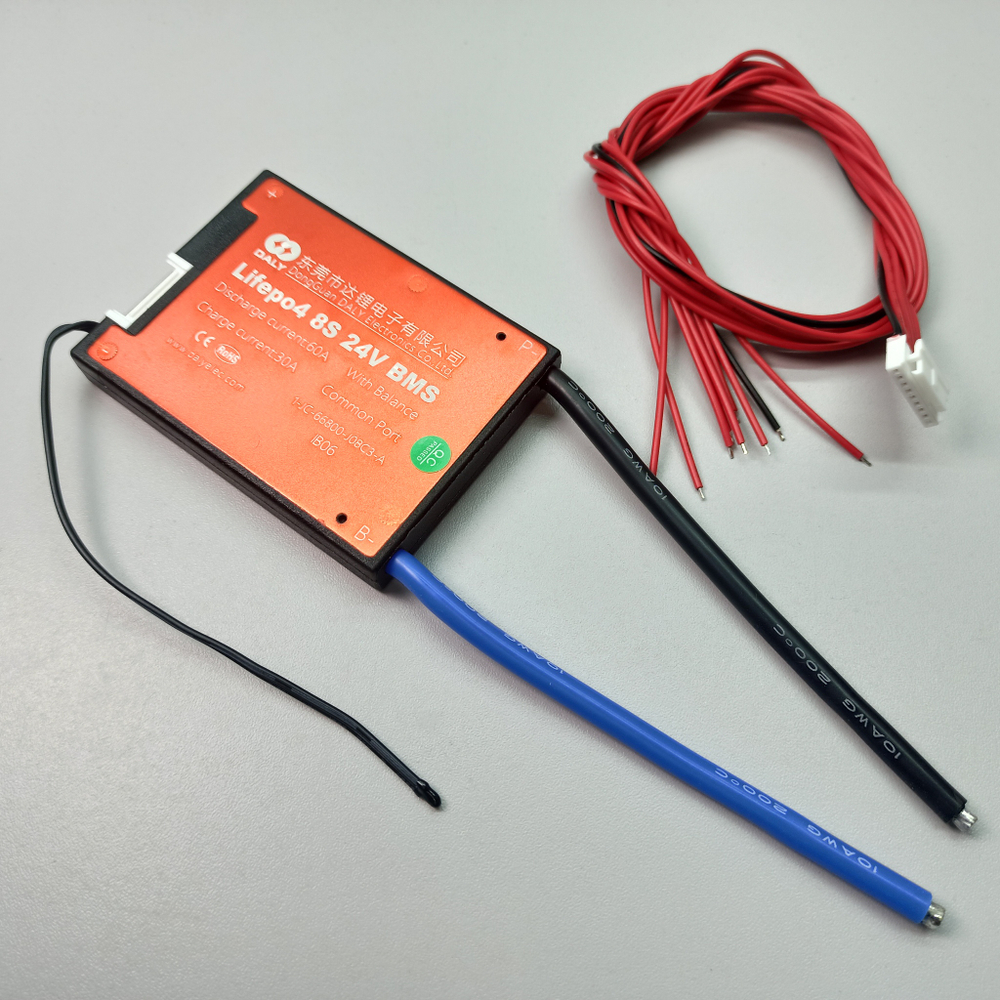 БМС плата 24 вольта LiFePo4 BMS daly 8s24v 60A