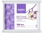 Ватные палочки AMRA 100шт пакет