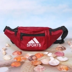 Сумка на пояс «Ultramarine - Sports Style», цвет красный, 4 кармана, 29*13*7см