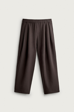 ZARA БРЮКИ COMFORT RELAXED FIT, КОРИЧНЕВЫЙ