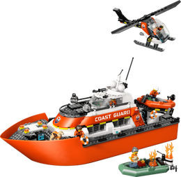 Конструктор LEGO City 60504 Coast Guard Rescue Boat & Helicopter