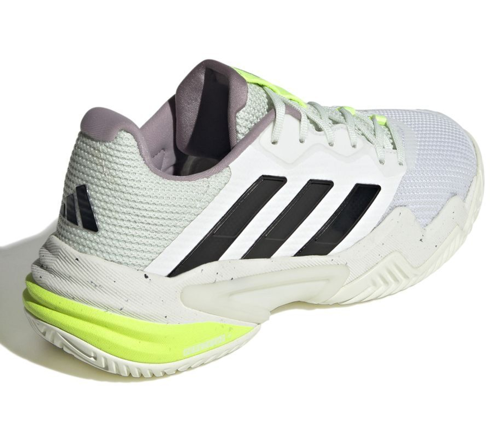 Женские Кроссовки теннисные Adidas Barricade 13 - cloud white/core black/crystal jade