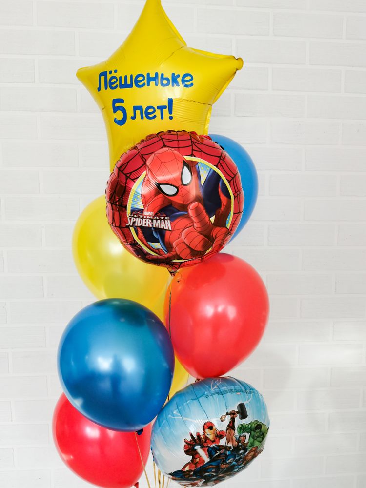 Гелиевые шары "Человек паук и Мстители" № 18