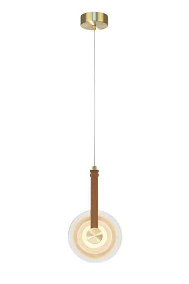 Светильник подвесной светодиодный NewRgy 9442AP/1S GLOSSY SANDY GOLD, 5 Вт, золотой