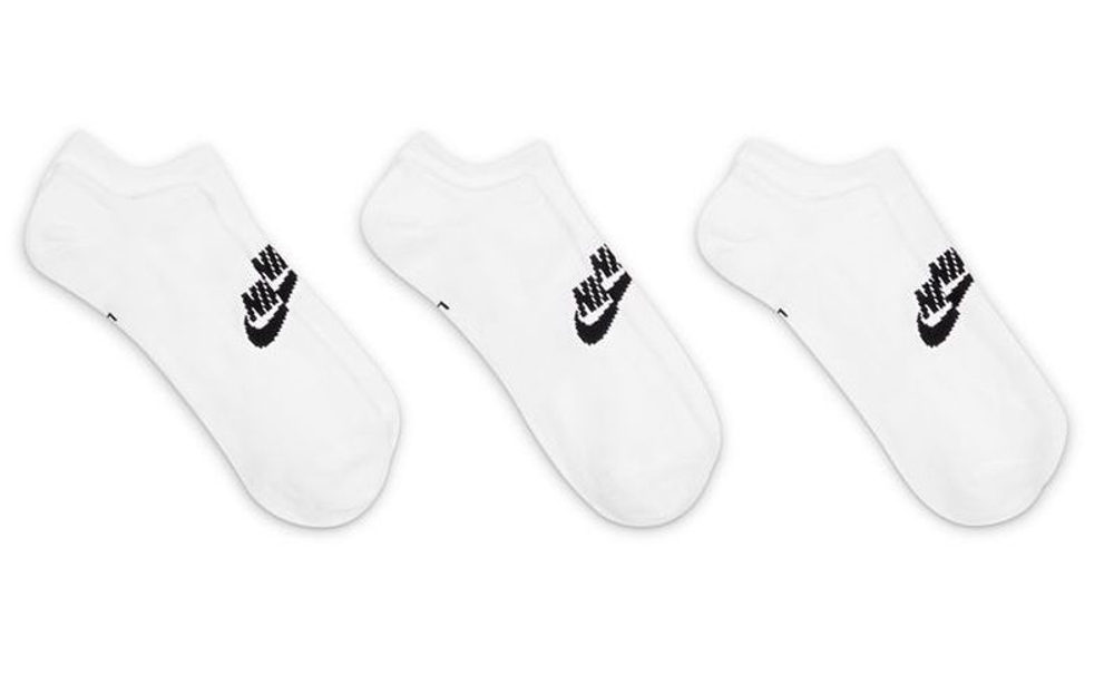 Теннисные носки Nike Sportswear Everyday Essential No Show 3P - белый