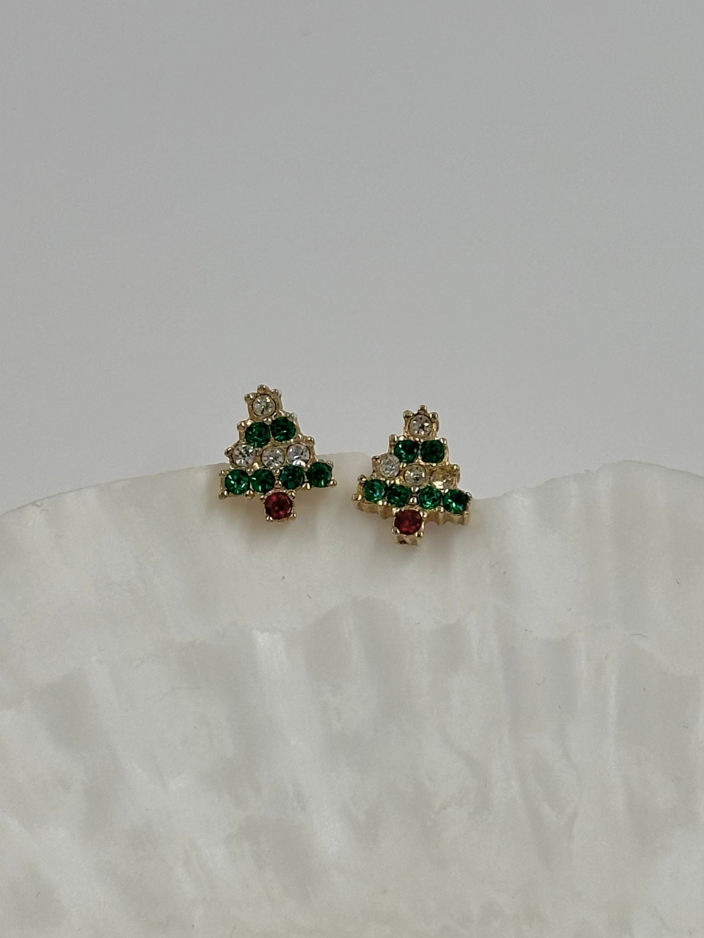 Серьги пусеты Ёлочки Avon