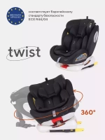 Автокресло YC06 "Twist" isofix RANT basic (Black) группа 0+-1-2-3 (0-36 кг)