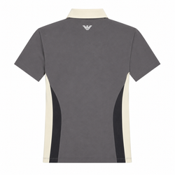 Женское поло EA7 Woman Jersey - black/butter/asphalt