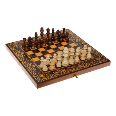 Шахматы с доской "Дракон", игральная доска 40 x 40 см. SA-SH-514