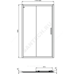 Дверь душевая CONNECT 2 1200х1950мм Ideal Standard K9277V3