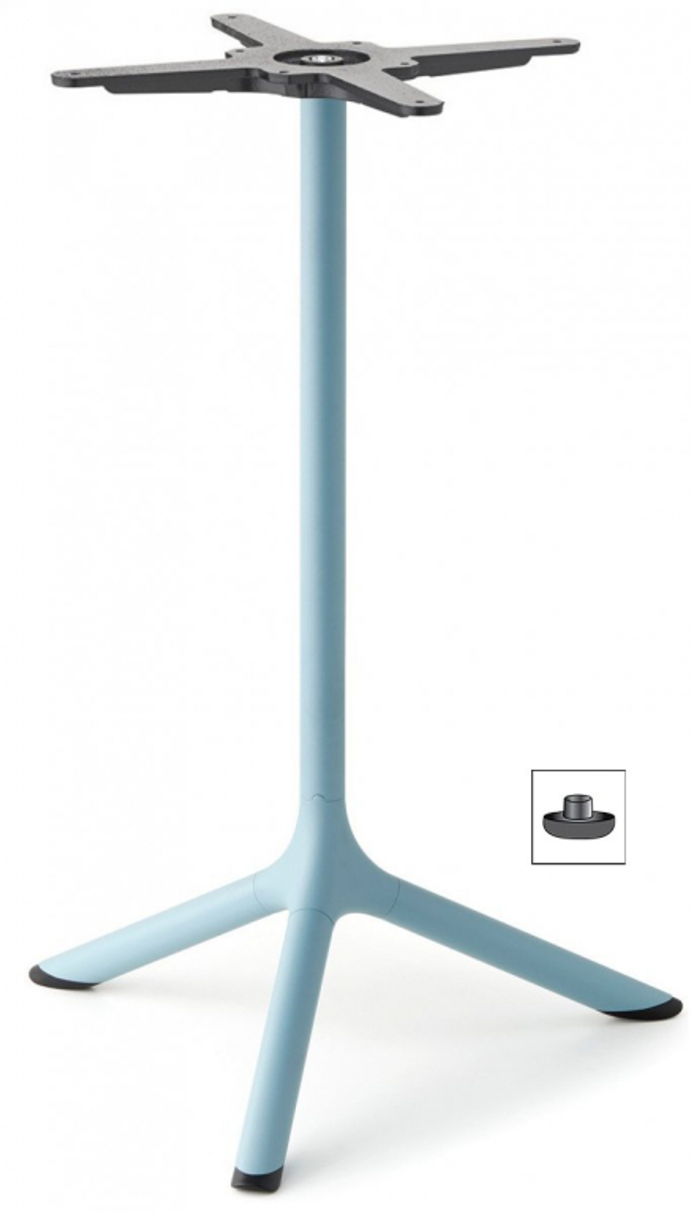 Стол ламинированный обеденный Scab Design Tripe, голубой, белый мрамор Каррара