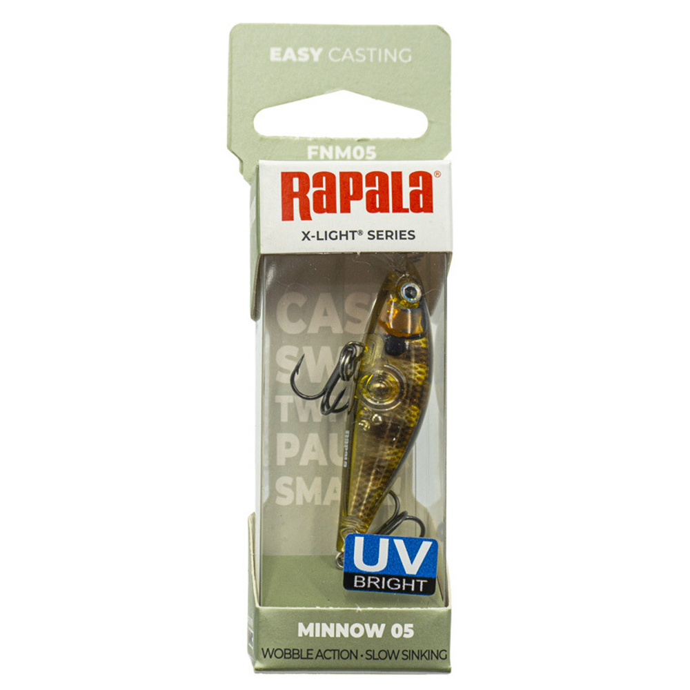 Воблер RAPALA X-Light Minnow FNM05 / 5 см, 4 г, цвет GGIU
