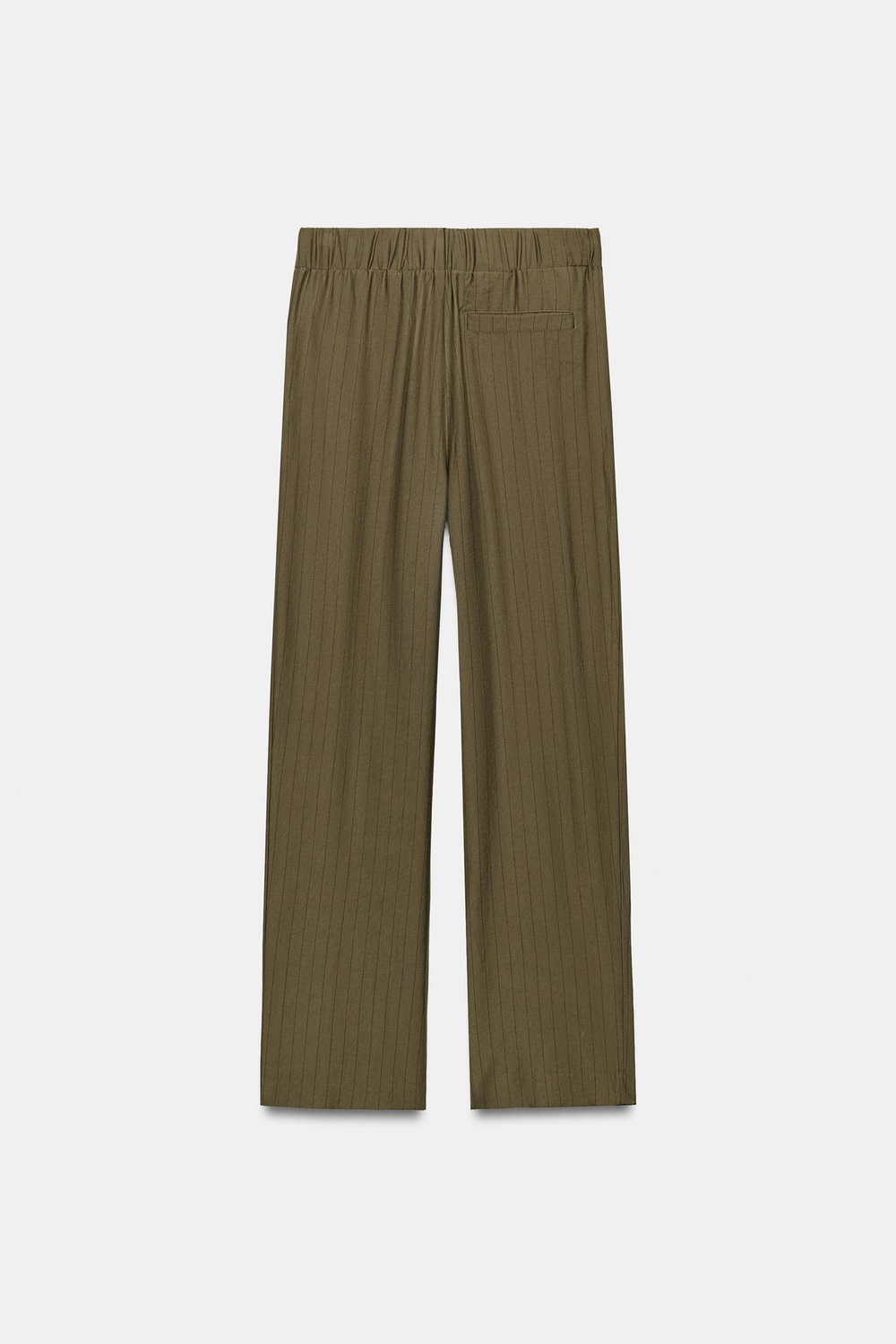 ZARA СТРУЯЩИЕСЯ БРЮКИ С ЗАЩИПАМИ, ПЫЛЬНЫЙ ХАКИ