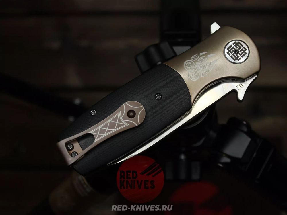 Складной нож Reptilian Буян-02 сталь D2, рукоять  G10