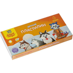Пластилин 6цв., "Енот на Аляске", со стеком, картон ДП_10232 (Мульти-Пульти)