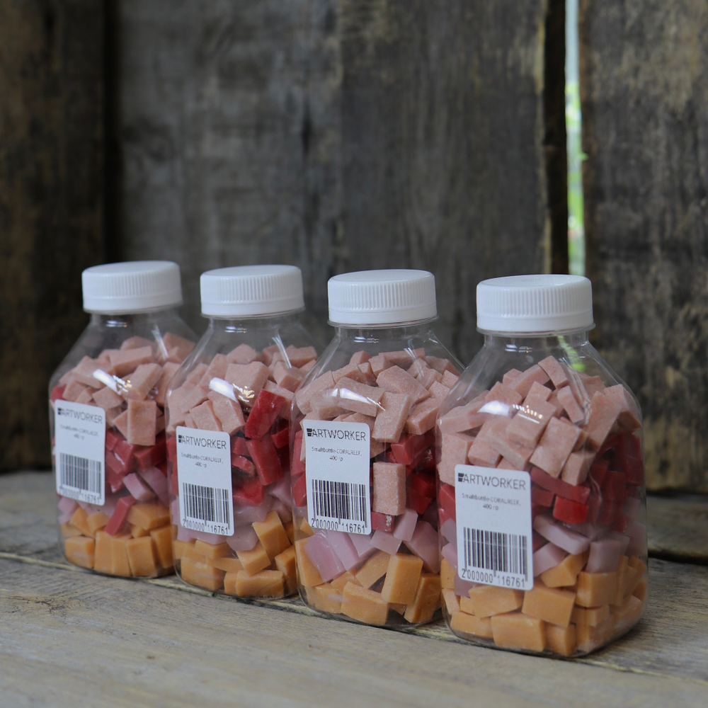 Коралловая смальта стекло Smaltbottle-CORALREEF ArtWorker