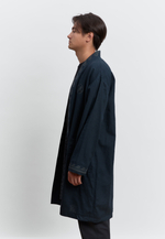 Шапан льняной длинный OYU TOLQYN DARK BLUE