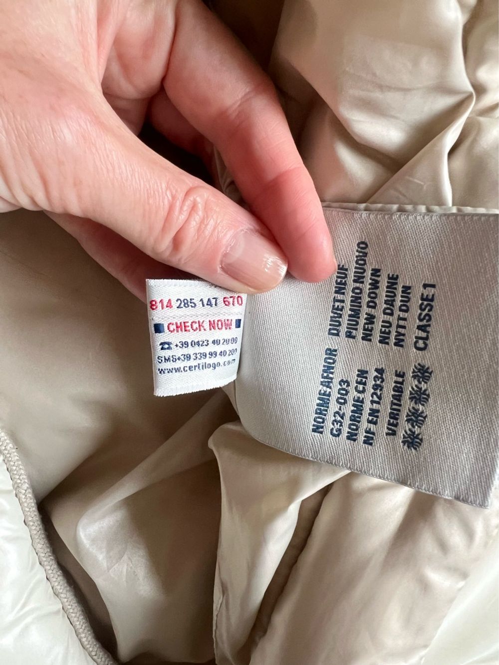 Пуховый конверт Moncler, 56-62, оригинал