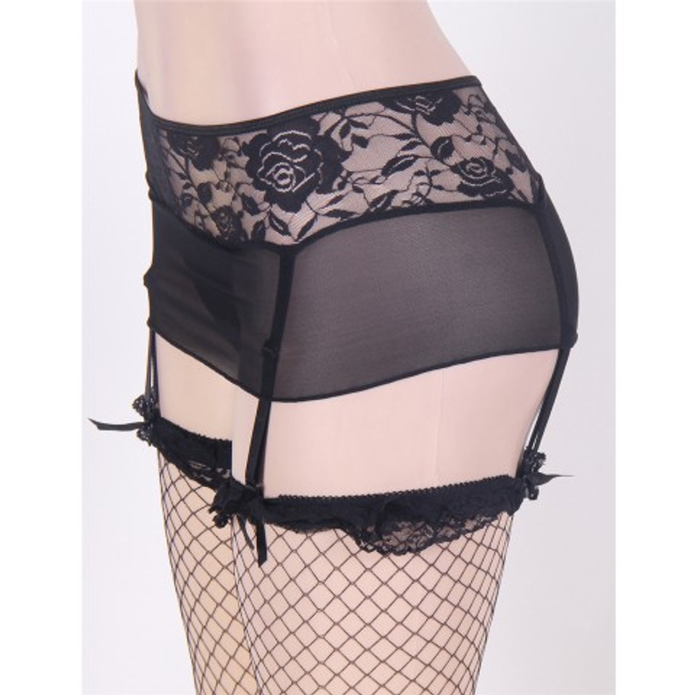 Пояс для чулок Sexy Lace Black, XL