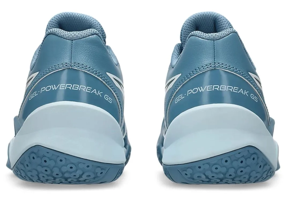 Детские теннисные кроссовки Asics Gel-Powerbreak GS - saba blue/white