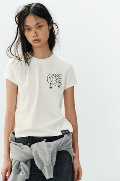 ФУТБОЛКА С ВЫШИВКОЙ ISABELLE FELIU — ZARA