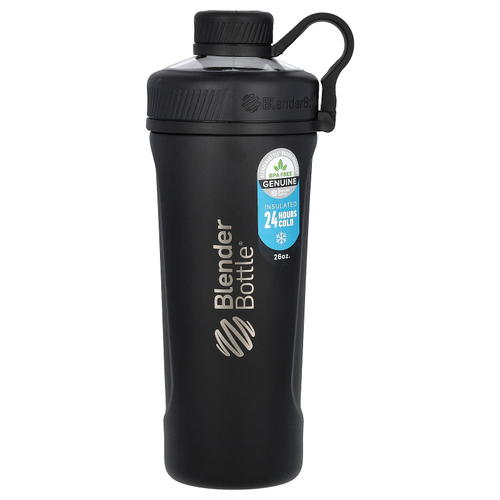 Blender Bottle, Radian, из изолированной нержавеющей стали, матовый черный, 770 мл (26 унций)