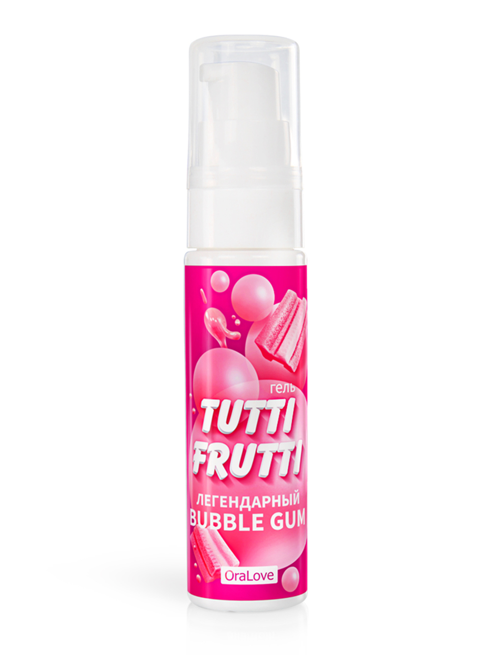 Tutti Frutti - Оральный лубрикант со вкусом Bubble Gum
