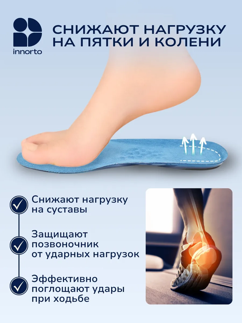 Стельки ортопедические гелевые