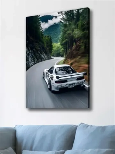 Картина Ниссан в горах на стену 50x70см 1шт.