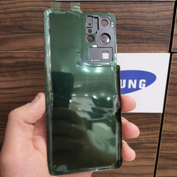 Крышка для Samsung S21 Ultra - задняя стеклянная панель "хорошее качество" (бронзового цвета)