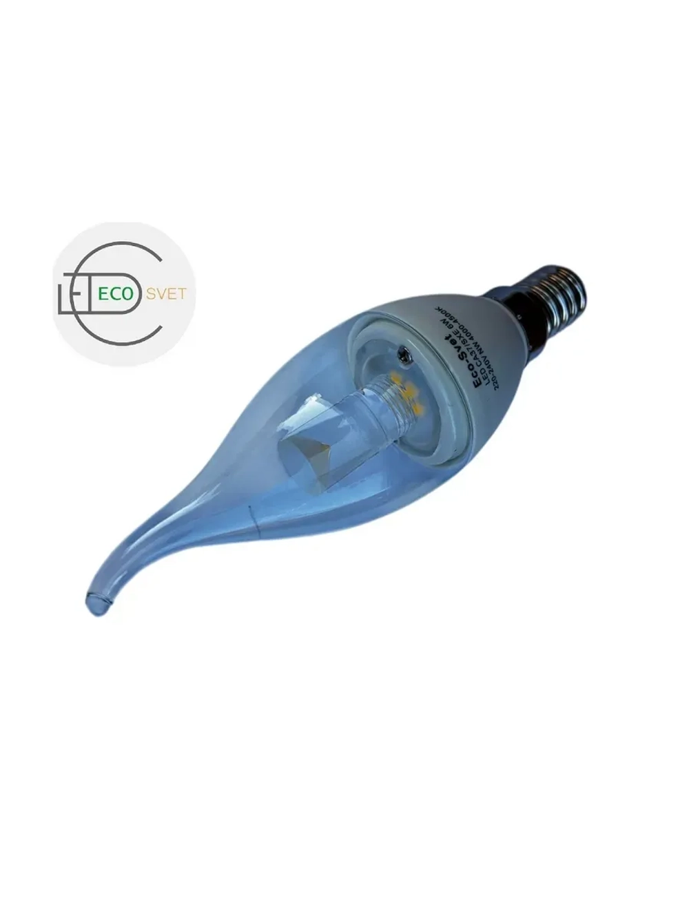 Светодиодная LED лампа CA37 6W E14 нейтр. пр 10шт