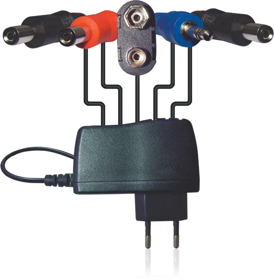 Behringer PSU-HSB-ALL сетевой адаптер для питания педалей эффектов с набором переходников 9В 1,7А
