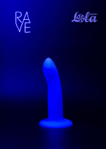 Синий светящийся в темноте дилдо 13,3см Lola Games Rave Neon Driver 5012-02lola