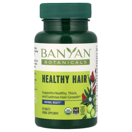 Banyan Botanicals, Здоровые волосы, 90 таблеток
