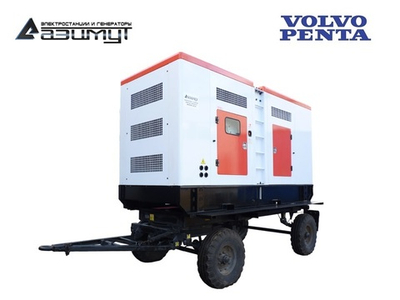 Дизельный генератор Азимут ЭД-500-Т400-2РКМ23 Volvo Penta на шасси в кожухе с автозапуском