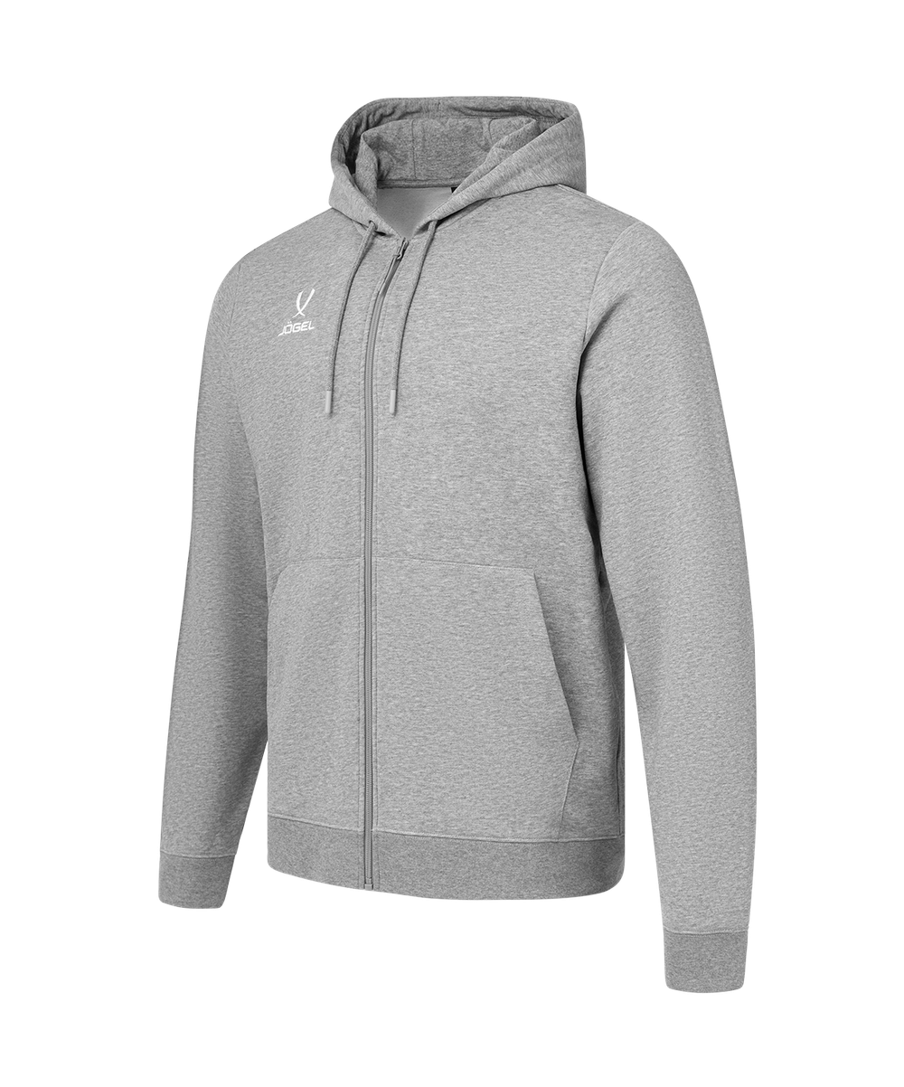 Худи на молнии ESSENTIAL Cotton FZ Hoodie, серый меланж