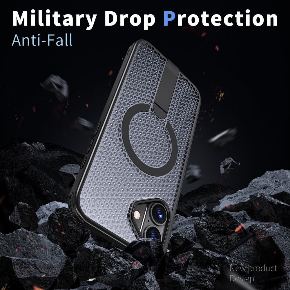 Прозрачный чехол Mesh Pro Magnetic Case для iPhone 16