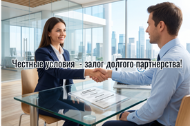 ⚖️ Честные условия — залог долгого партнерства!