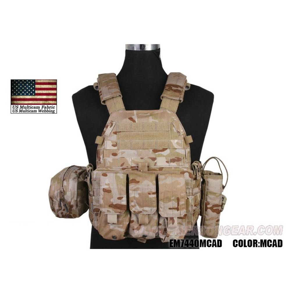 Тактический жилет с 3-мя подсумками EmersonGear LBT6094A style Plate Carrier w 3 pouches