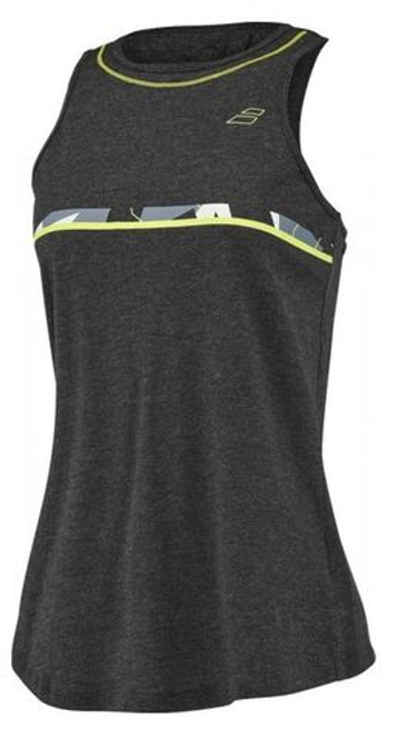 Женский топ теннисный Babolat Aero Cotton Tank Woman - серый